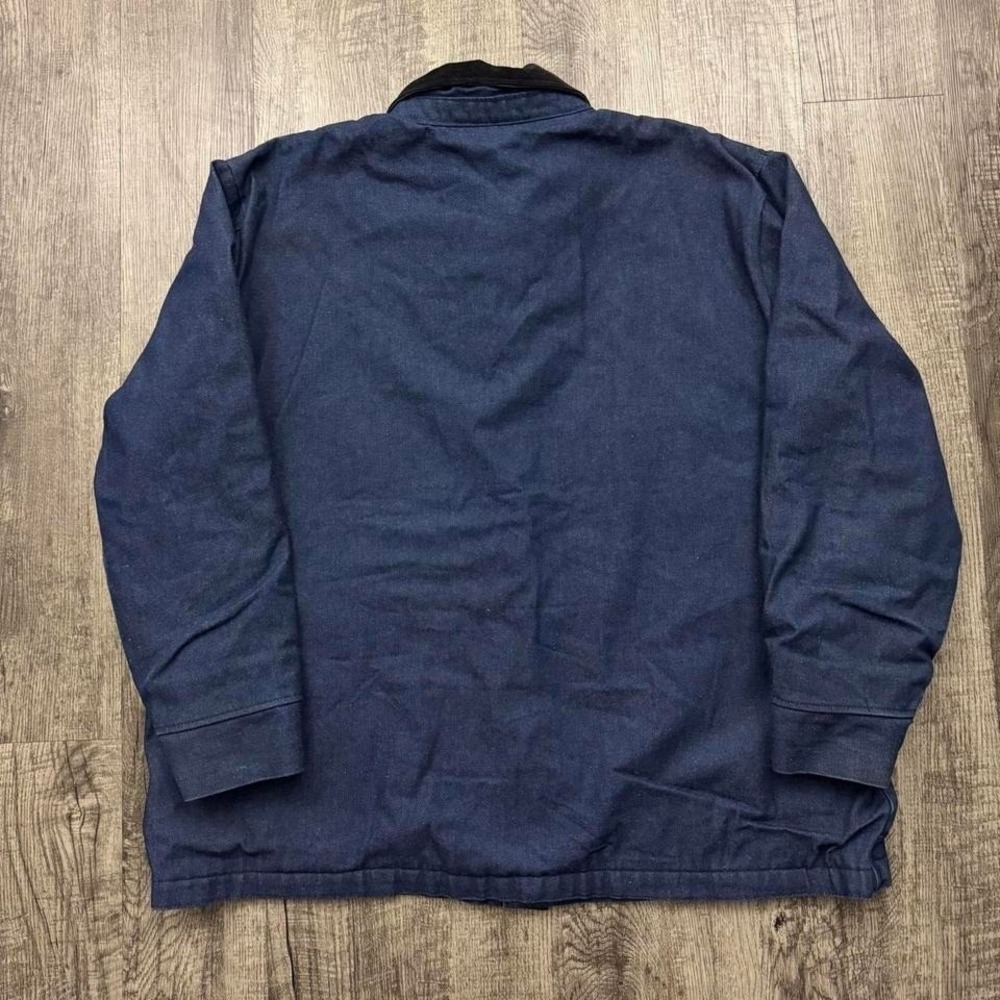 Vintage Bob Barker Blanket Lined Denim Jean Chore Jacket Barn Coat 2XL - Picture 2 of 8